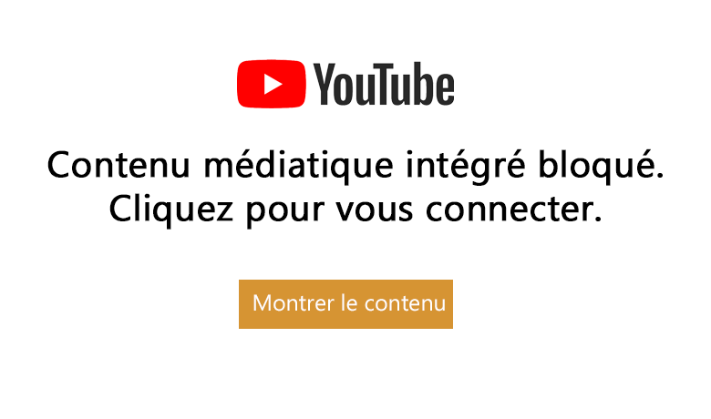 Contenu médiatique intégré bloqué. Cliquez pour vous connecter.
